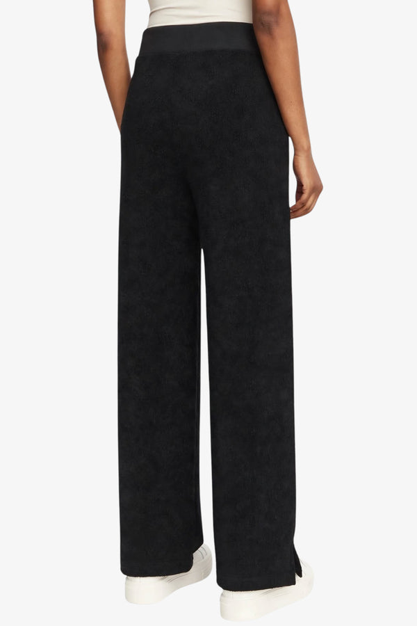 guess Pantaloni Logo Tono Su Tono In Rilievo Laudomia Nero Donna, foto 4