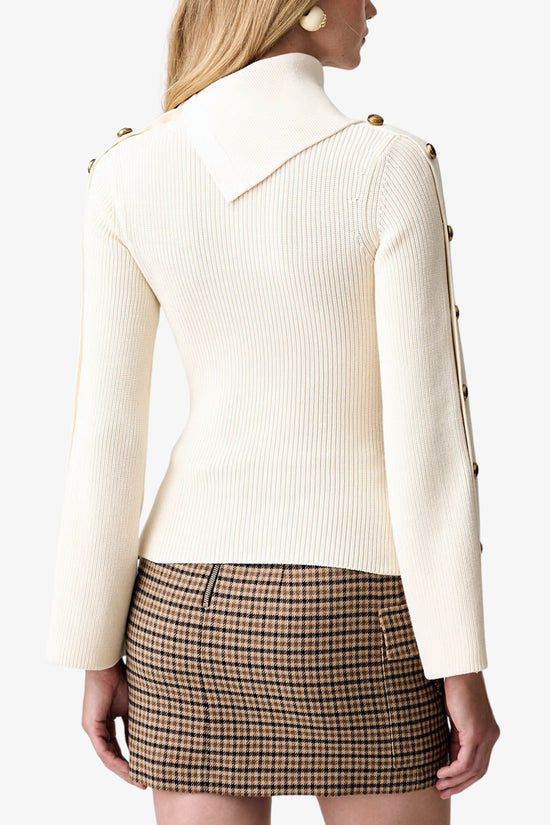  Maglione Con Bottoni Gioiello-elisabetta franchi-Bianco-Special_-Mk03s66e2 193-4  