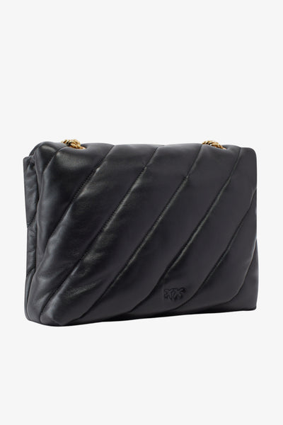 pinko Borsa A Tracolla Big Love Bag Puff Maxi Quilt Nero Donna, foto 4