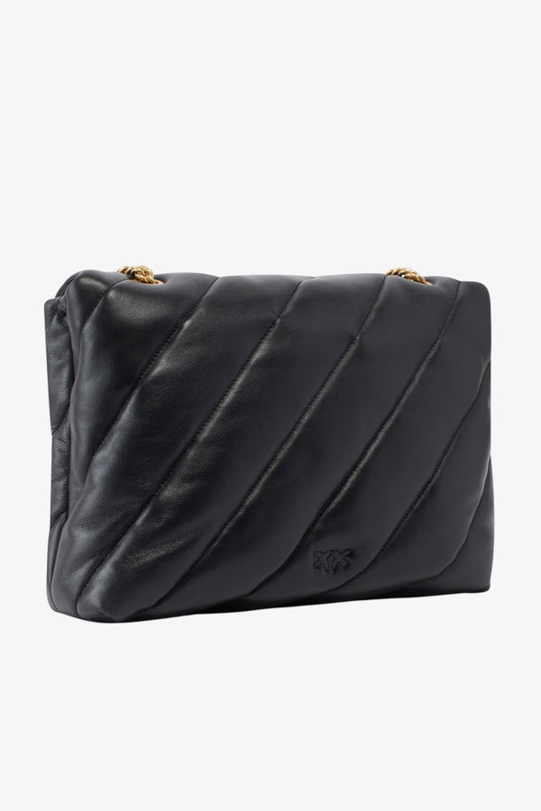 pinko Borsa A Tracolla Big Love Bag Puff Maxi Quilt Nero Donna, foto 4