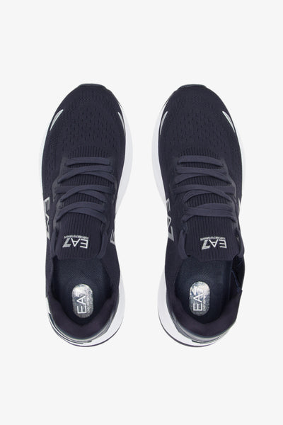 emporio armani ea7 Scarpe Crusher Distance Knit 2.0 Blu Uomo, foto 4