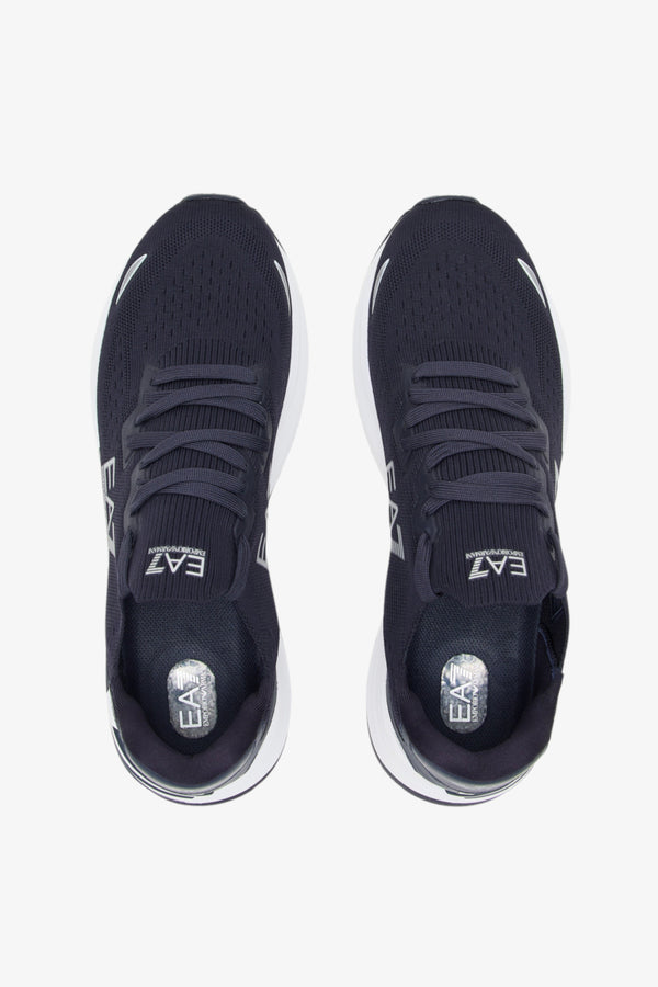 emporio armani ea7 Scarpe Crusher Distance Knit 2.0 Blu Uomo, foto 4