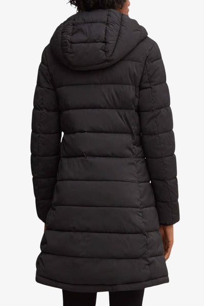 guess Piumino Lungo Full Zip Con Cappuccio New Aleta Nero Donna, foto 4