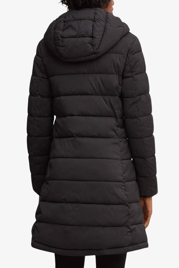 guess Piumino Lungo Full Zip Con Cappuccio New Aleta Nero Donna, foto 4