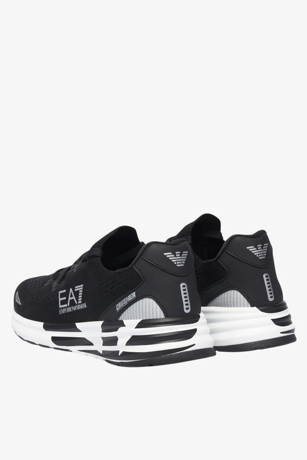 emporio armani ea7 Scarpe Crusher Distance Knit 2.0 Nero Uomo, foto 4