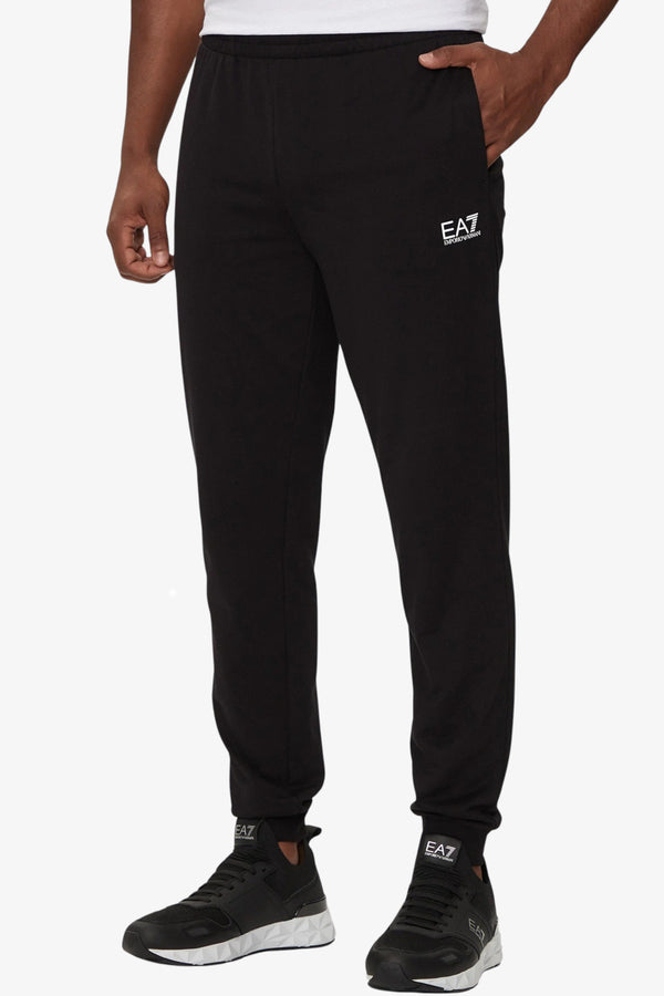 emporio armani ea7 Tuta Full Zip Con Cappuccio Core Identity Nero Uomo, foto 4