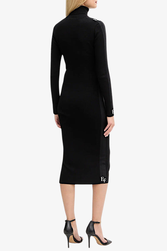  Vestito Con Bande Lucide-elisabetta franchi-Nero-Donna-Am03s56e2 ef3-5  