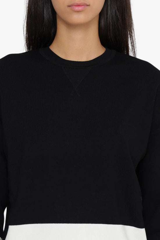  Maglione Girocollo Logo EF-elisabetta franchi-Nero-Donna-Mk01s56e2 ef3-4  