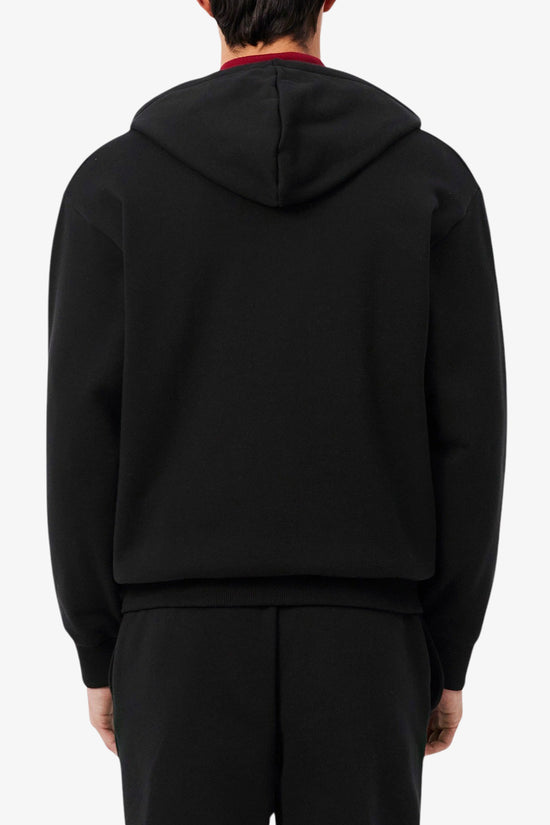  Felpa Full Zip Con Cappuccio Logo Piccolo Ricamato-lacoste-Nero-Special_-Sh8864 00 031-4  