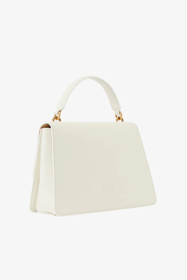 pinko Borsa A Mano Media Con Tracolla Love Bag Top Handle Bianco Donna, foto 4