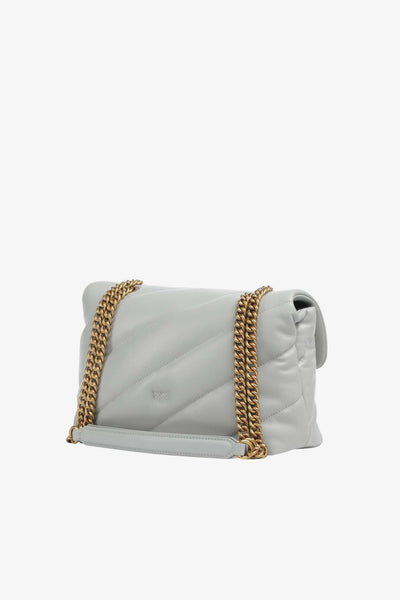 pinko Borsa A Tracolla Classic Love Bag Puff Maxi Quilt Grigio Donna, foto 4