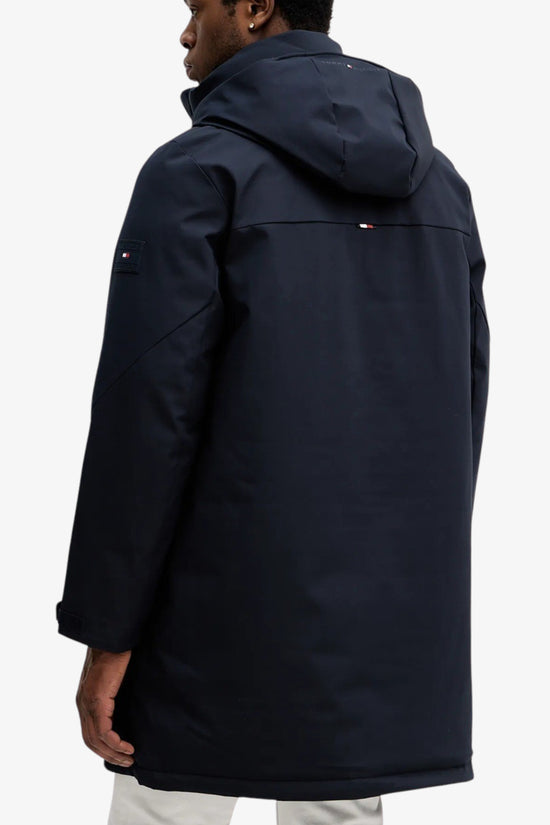  Parka Full Zip Con Cappuccio Termico Imbottito Idrorepellente-tommy hilfiger-Blu-Uomo-Mw0mw41362 dw5-4  