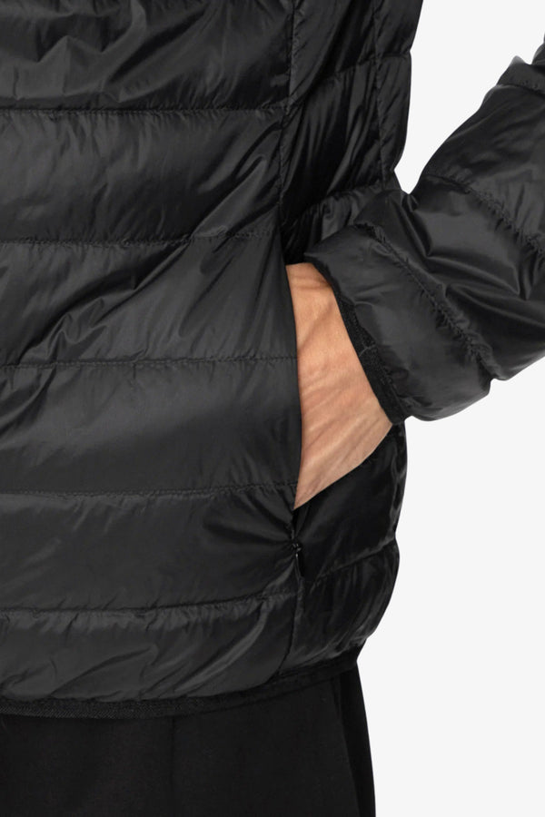 emporio armani ea7 Piumino Full Zip Con Cappuccio Packable Core Identity Nero Uomo, foto 4