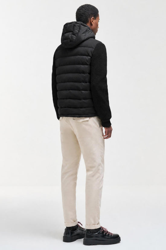  Piumino Full Zip Con Cappuccio Maniche In Maglia-colmar-Nero-Special_-11000005 1ji 99-4  
