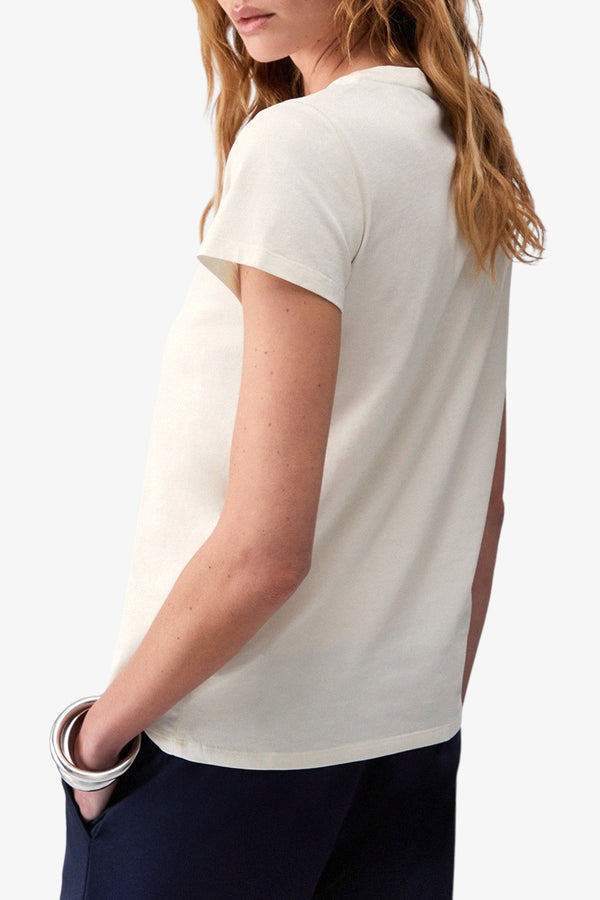 liu jo T-Shirt Maniche Corte Con Strass Bianco Donna, foto 4