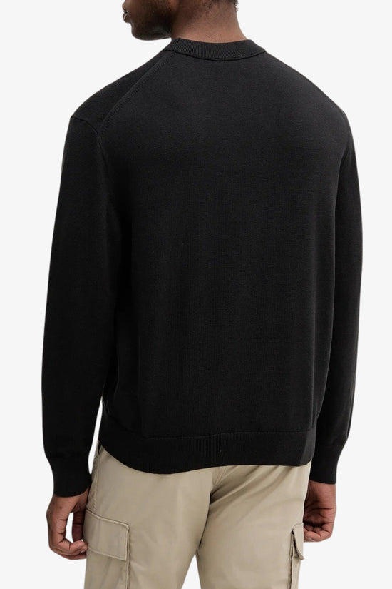  Maglione Girocollo Monogramma CK-calvin klein jeans-Nero-Uomo-Lv04rc309g ub1-4  