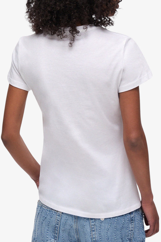  T-Shirt Maniche Corte Con Stampa E Strass-liu jo-Bianco-Special_-Wa6493 js923 p9604-4  