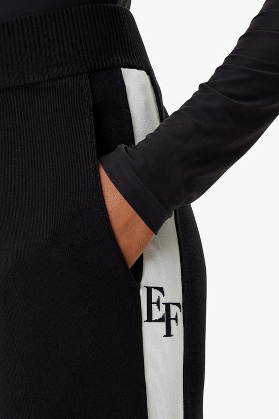  Pantaloni Con Bande Lucide-elisabetta franchi-Nero-Donna-Kp69s56e2 ef3-4  