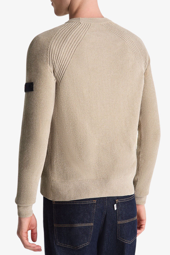  Maglione Girocollo In Ciniglia Rasata Sironi 01-peuterey-Beige-Special_-Peu5623 99011970 736-4  