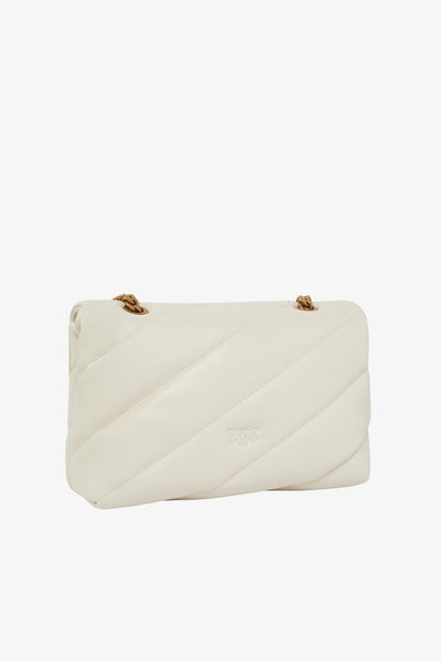 pinko Borsa A Tracolla Classic Love Bag Puff Maxi Quilt Bianco Donna, foto 4