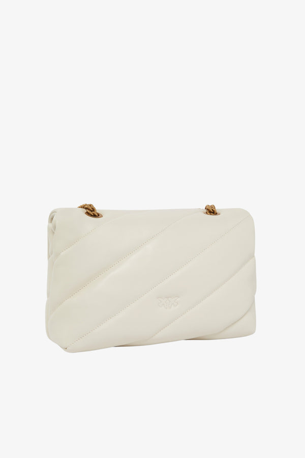 pinko Borsa A Tracolla Classic Love Bag Puff Maxi Quilt Bianco Donna, foto 4