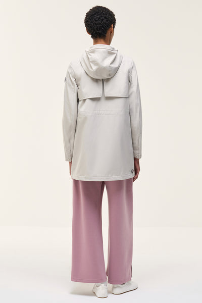 colmar Giacca Lunga Full Zip Con Cappuccio Impermeabile Beige Donna, foto 4