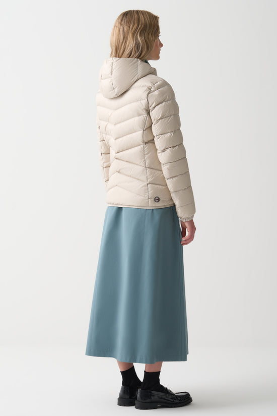  Piumino Full Zip Con Cappuccio Cangiante-colmar-Beige-Donna-2219 2yo 16-4  