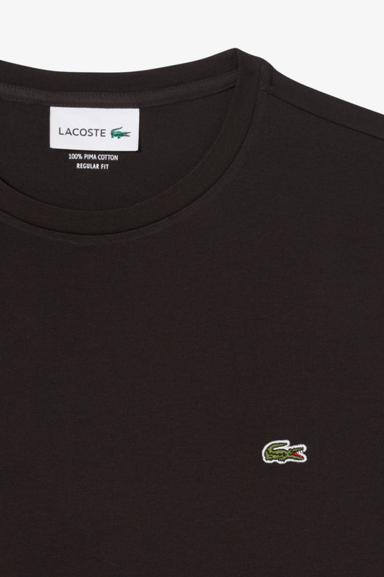  T-Shirt Maniche Corte In Cotone Pima-lacoste-Marrone-Special_-Th6709 00 3la-4  