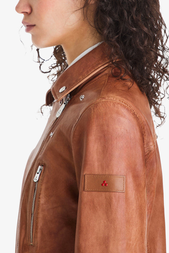  Giacca Chiodo Corta Full Zip Tililla Le Veg-peuterey-Marrone-Special_-Ped5561 99011855 466-4  