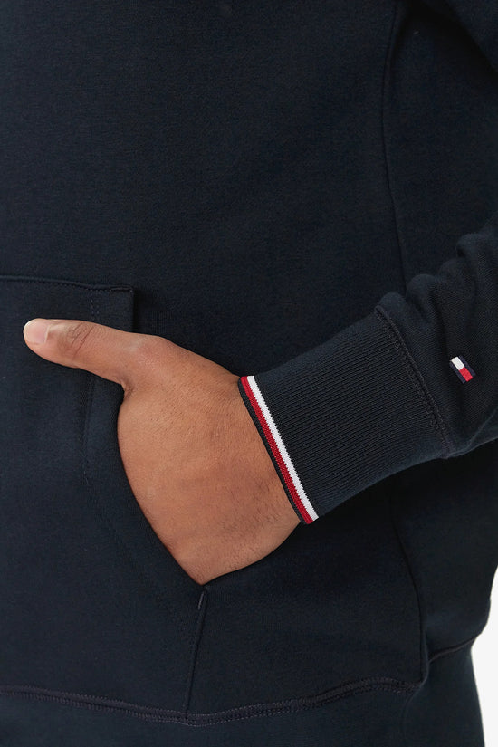  Felpa Con Cappuccio Signature-tommy hilfiger-Blu-Uomo-Mw0mw32673 dw5-4  