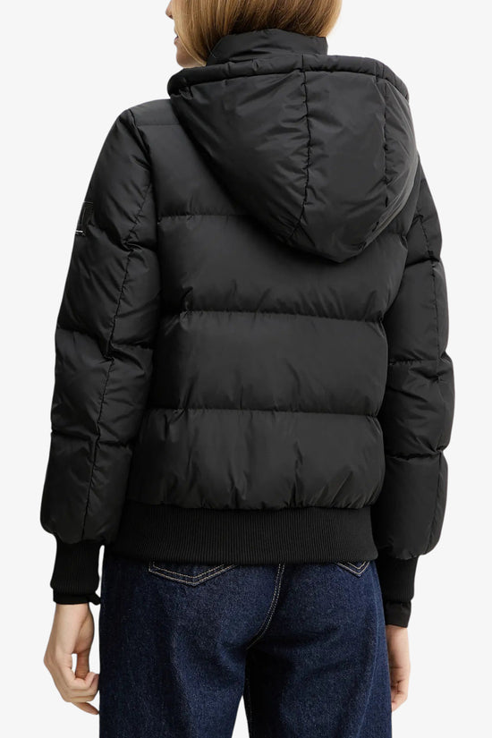  Piumino Bomber Corto Full Zip Con Cappuccio-armani exchange-Nero-Special_-Xw000228 af12286 uc001-4  