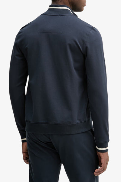 aeronautica militare Felpa Full Zip Piccolo Stemma Frecce Tricolori Ricamato Blu Uomo, foto 4