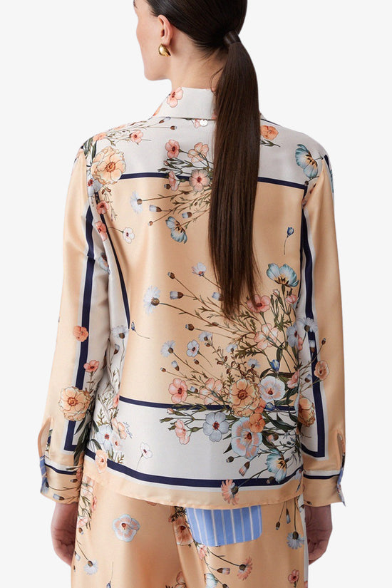  Camicia Maniche Lunghe In Twill Stampato-liu jo-Multicolore-Special_-Wa6357 t2555 p9547-4  