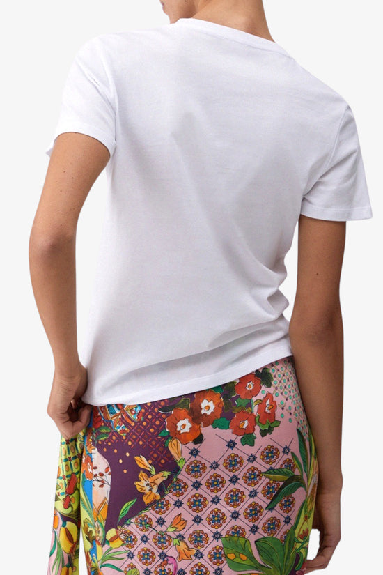  T-Shirt Maniche Corte Con Stampa E Applicazioni-liu jo-Bianco-Special_-Wa6237 js923 p9559-4  