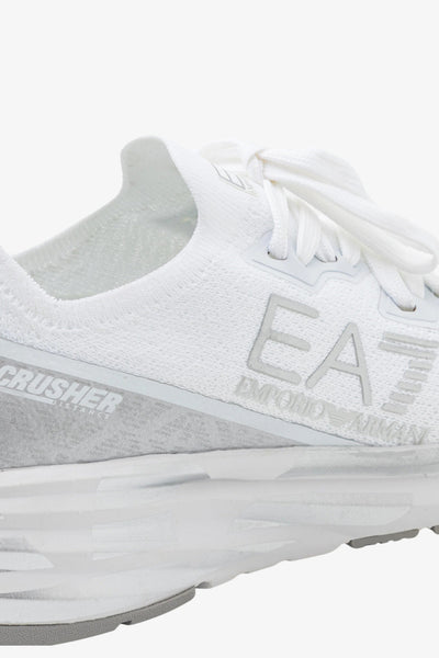 emporio armani ea7 Scarpe Crusher Distance Knit Bianco Unisex, foto 4