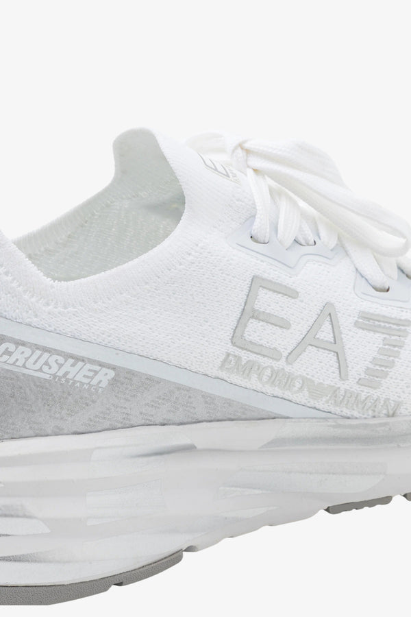 emporio armani ea7 Scarpe Crusher Distance Knit Bianco Unisex, foto 4