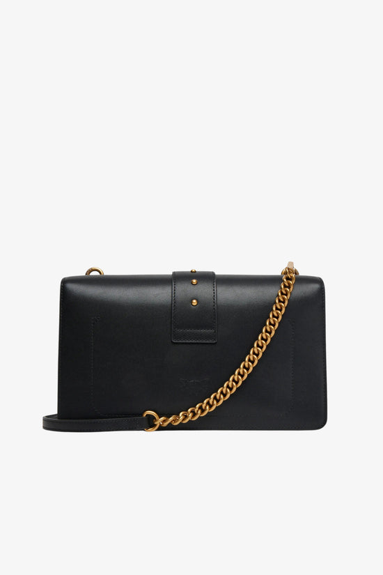  Borsa A Tracolla Media Love Bag One In Pelle-pinko-Nero-Donna-105857 a0f1 z99q-4  