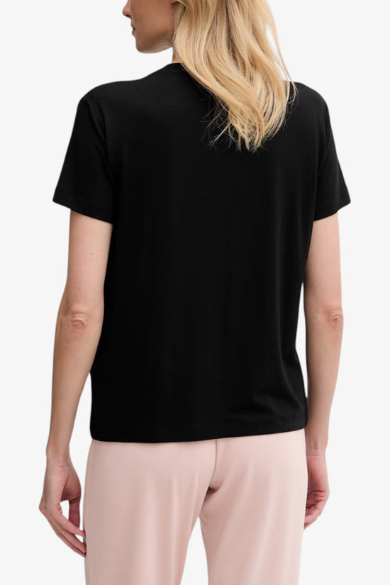  T-Shirt Maniche Corte Logo Strass E Borchiette Corinne-guess-Nero-Special_-E6gi01k68d2 jblk-4  