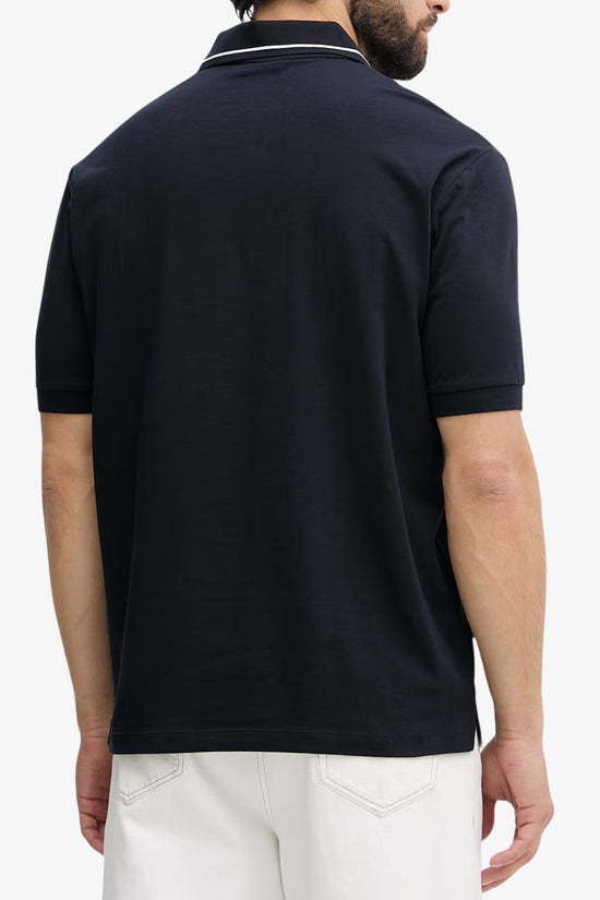  Polo Maniche Corte In Cotone Stretch Con Profili A Contrasto Essential-armani exchange-Blu-Special_-Xm001557 af10363 ub101-4  