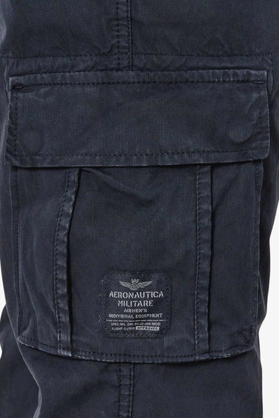 aeronautica militare Pantaloni Cargo Blu Uomo, foto 4