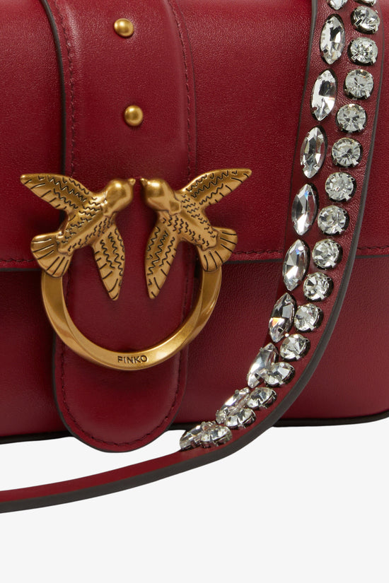  Borsa A Tracolla Mini Love Bag Slouchy In Pelle Con Doppia Tracolla-pinko-Rosa-Donna-105824 a0qo 0a4q-4  