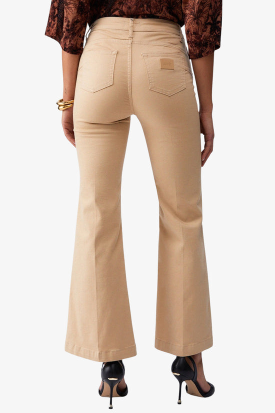  Pantaloni Flare Con Bottoni Logati-liu jo-Beige-Special_-Wa6403 t367a 41208-4  