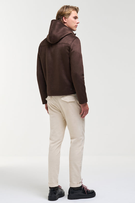  Giacca Full Zip Con Cappuccio In Camoscio-colmar-Marrone-Special_-11000008 1ju 790-4  