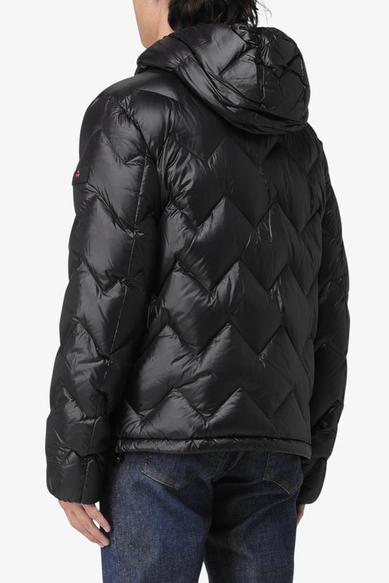  Piumino Full Zip Con Cappuccio Con Trapunta Chevron Honova LKS GRS 05-peuterey-Nero-Special_-Peu5979 01182061 ner-4  