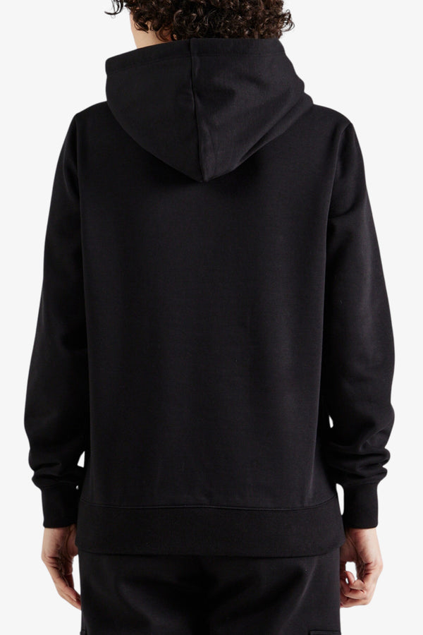 champion Felpa Con Cappuccio Logo Piccolo Ricamato Nero Donna, foto 4