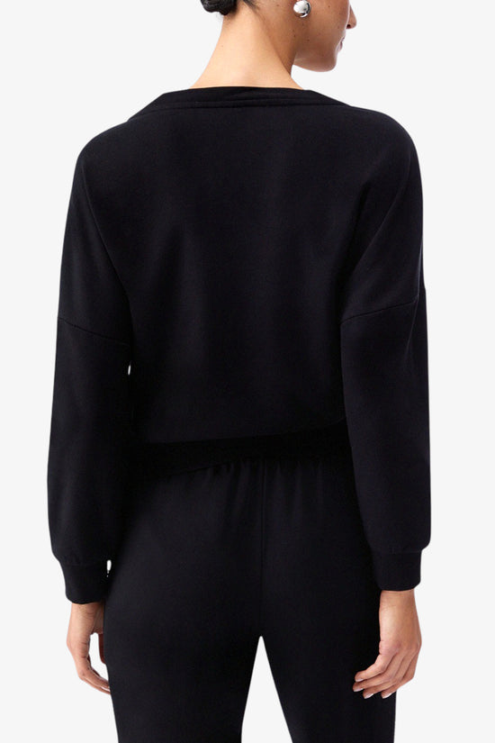  Felpa Girocollo Con Applicazioni-liu jo-Nero-Special_-Ta6191 fs002 22222-4  