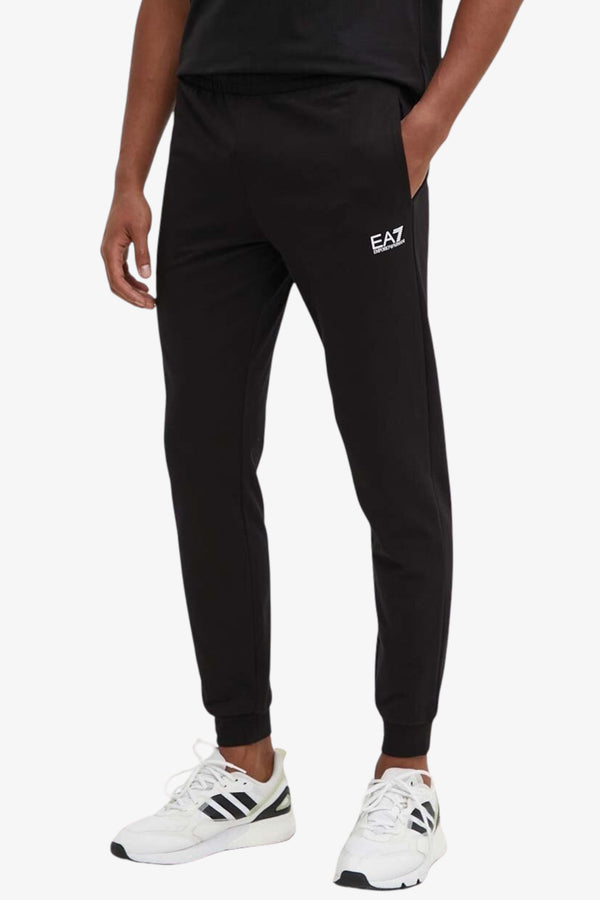emporio armani ea7 Tuta Full Zip Con Cappuccio Core Identity Nero Uomo, foto 4