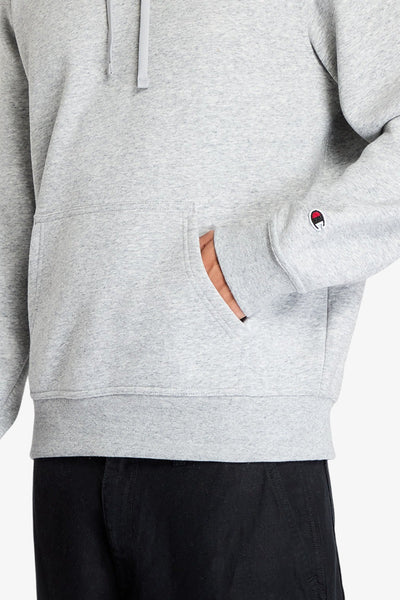 champion Felpa Con Cappuccio Logo Piccolo Ricamato Grigio Uomo, foto 4
