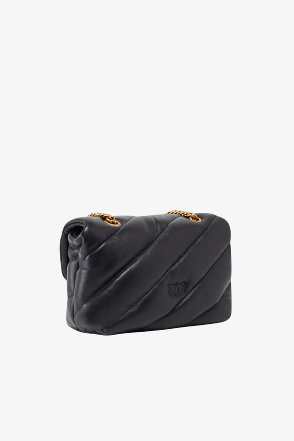 pinko Borsa A Tracolla Mini Love Bag Puff Maxi Quilt Nero Donna, foto 4