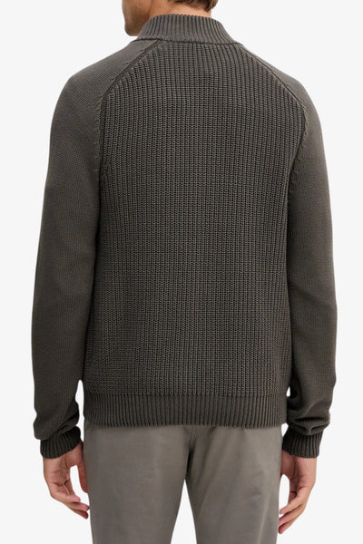 aeronautica militare Maglione Full Zip In Cotone Costa Inglese Grigio Uomo, foto 4